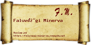 Faluvégi Minerva névjegykártya